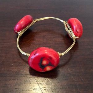 Never Worn! Bourbon and Boweties Red Bangle